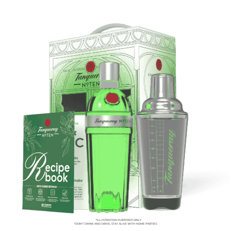 Tanqueray No.10 (750ML) + Glass Shaker